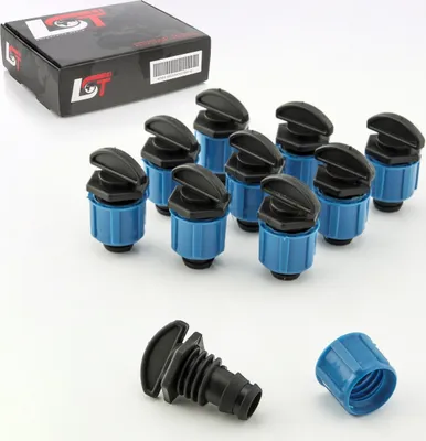 Produktbild von 10x Endstück Stopfen Schlauch PE-Rohr Klemmverschraubung Schraubverschluss 17mm
