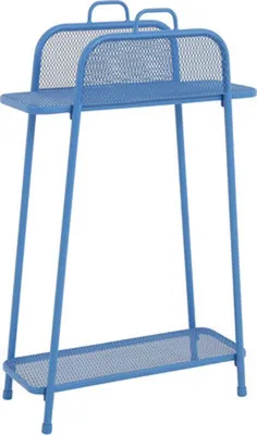 Zdjęcie produktu dla MWH Półka balkonowa wysoka Regal groß - Materiał: Metall, Farbe: Campanula, Maße: 65,5 cmx27 cmx105,5 cm; 879917