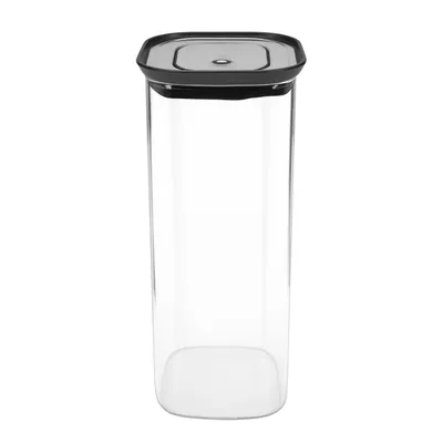 Produktbild von Küchenbehälter, Borosilikatglas/Edelstahl, 1,9 l, 11 x 11 x 26 cm / Lurch