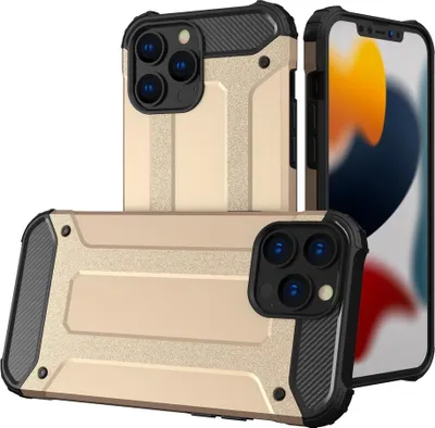 Produktbild von Hybrid Armor iPhone 13 Pro Max Gold Hülle