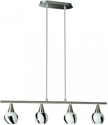 Massive 51157/30/10 Suspension light, Schwarz, Metall, Wohn- und Schlafzimmer, E14, 8W, 2700 K warmweißes Licht