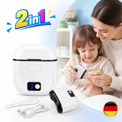 Produktbild von 2 in 1 Elektrischer Nageltrimmer Nagelknipser Nagelfeile Clipper Nagelschneider