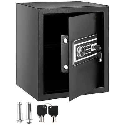 Produktbild von "Sicherheitstresor Wohnung Hotel Büro - Tresor 1,7 Kubikfuß, Möbeltresor 10 kg Belastbarkeit - Wandtresor Schwarz, staubdicht - Fingerabdruck Code Digital-Tastenfeld Schlüssel - 4 Schlosssystemen"