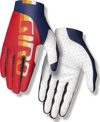 Produktbild von Giro Trixter Handschuhe – lang rot-weiß mit Horizontmuster größe S 7127466