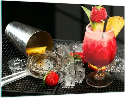 Produktbild von Bilder auf glas - Alkohol aperitif cocktail getränk - 120x80cm - Glasbilder - Wandbilder - Kunstdruck - Wanddekoration aus Glas - Glas Bilder - Wandbild auf Glas - GAA120x80-2257