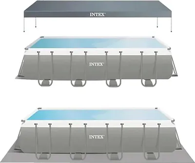 Obrázek produktu pro Intex 26356, 17203 l, Rámový bazén, Děti a dospělí, Žebřík, Černá, 114,7 kg