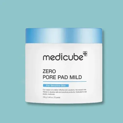 Obrázok produktu pre Medicube Zero Pore Pad Mild Toning čistiace pleťové vankúšiky 70 ks 155 g