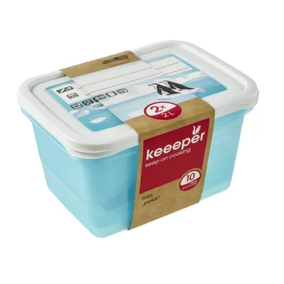 Produktbild von keeeper Gefrierdose "mia polar" 2,0 Liter 2er Set