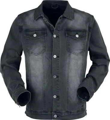 Produktbild von Black Premium by EMP Herren dunkelgraue Jacke mit Brusttaschen und Knopfleiste XL