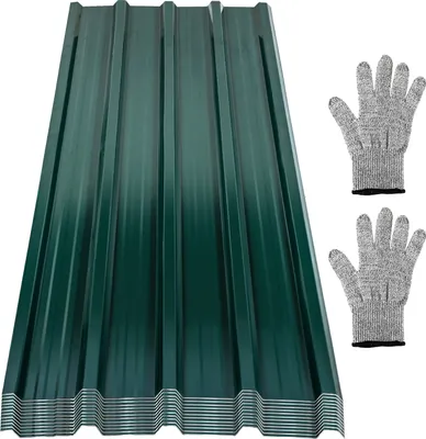 Produktbild von Yakimz Trapezblech Profilblech 129x46cm Profilblech Grün 12/24/36er Set Metallblech für Gerätehaus Carport - 12x = 7m²