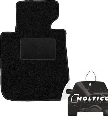 Produktbild von moto-MOLTICO Fahrer Fußmatte Auto Velours Fahrerseite Autoteppiche Schwarz Fahrermatte 1-teilig passend für BMW 3er E90 E91 2005-2012