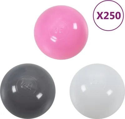 Produktbild von vidaXL Bälle für Bällebad 250 Stk. Mehrfarbig