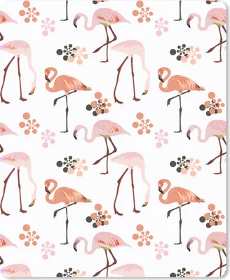 Produktbild von MuchoWow® Mauspad Mousepad Muster - Flamingo - Blumen 19x23 cm - Mousepads - Maus Mat - Pad - Mausunterlage - Mauspads - Spielen