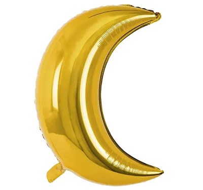 Zdjęcie produktu dla Balon foliowy Księżyc, 60cm, złoty