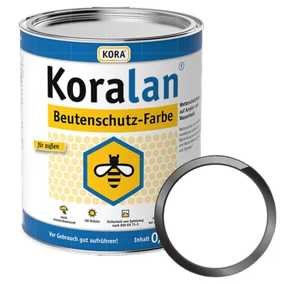 Produktbild von KORA Koralan Beutenschutz-Farbe 0.75 Liter (WEISS) Wetterschutzfarbe für Bienenkästen