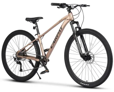 Produktbild von AIORBER Hardtail Mountainbike 29 Zoll 1x9-Gang Schaltung Hydraulische Scheibenbremsen Aluminium MTB Geländefahrrad Braun