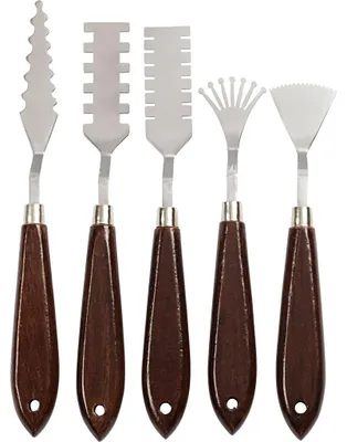 Produktbild von Palettmesser-Set, L 17-21 cm, B 2-3 cm, 5 Stk/ 1 Pck [HOB-10313]