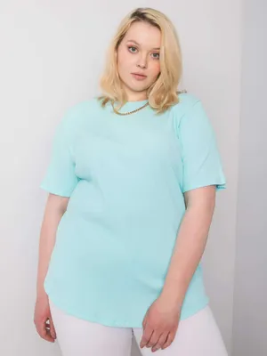 Produktbild von Basic Feel Good Kurzarm-T-Shirt für Frauen Mahtabr minze XL