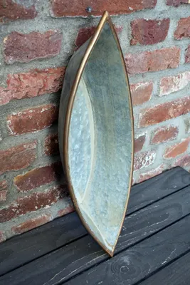 Produktbild von Nostalgische Metall Pflanzschale Serie Schiff, ca. 54 cm lang, 18 cm breit, 8 cm hoch