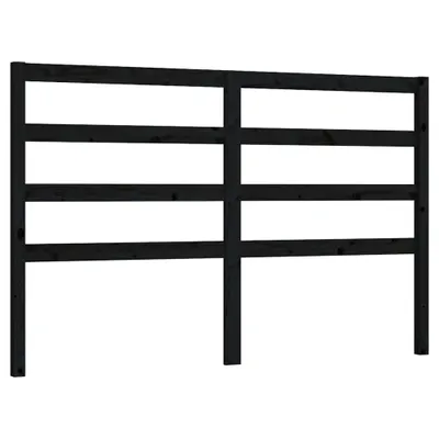Produktbild von vidaXL Kopfteil Schwarz 166x4x100 cm Massivholz Kiefer