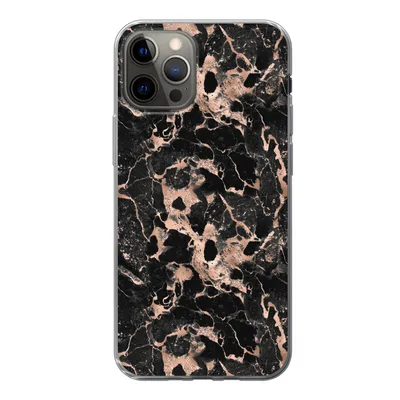 Produktbild von MuchoWow® Handyhülle Schutzhülle Hülle für iPhone 13 Pro Marmor - Rose - Muster - Chic Silikon Softcase Handy Hülle - Handy-Tasche
