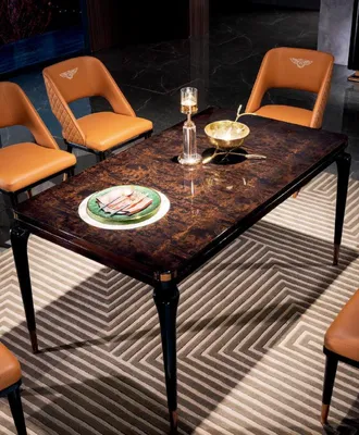 Image de Table de salle à manger Groupe Salle à manger Salon Bois Design Nouveau