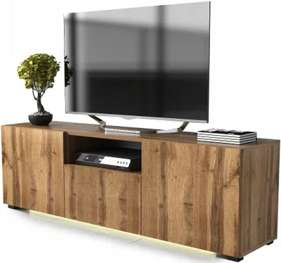 Zdjęcie produktu dla szafka rtv pod telewizor komoda tv 150 dąb wotan LED