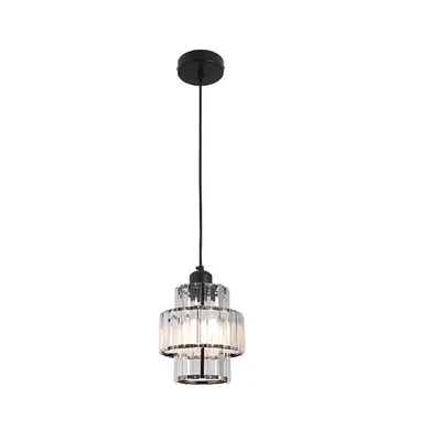 Immagine prodotto di Lampadario, design nordico, lampada a sospensione LED, nero, bianco caldo