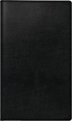 Produktbild von Taschenkalender TM12 8,7x15,3cm 1 Monat/2 Seiten Kunstleder schwarz 2025