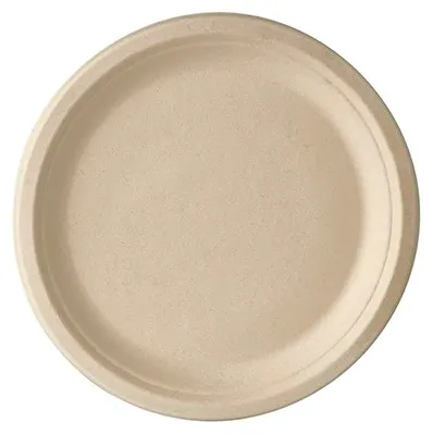 Produktbild von 50 Teller, Zuckerrohr "pure" ungeteilt Ø 23 cm · 2 cm natur