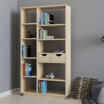 Immagine prodotto di Imer - Libreria, 80x25x189h cm Marrone Rovere, 8 Ripiani