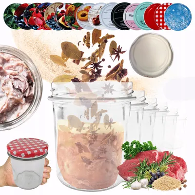 Produktbild von Wamar-Sosenka Glasbehälter 350 ml Einmachgläser Twist-off Set