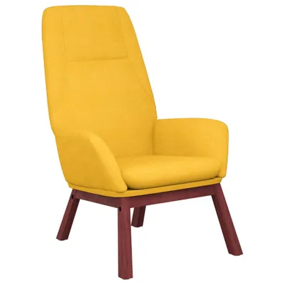 Image de vidaXL Fauteuil relax jaune moutarde Tissu