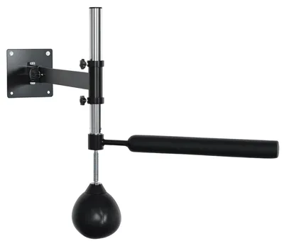 Productafbeelding van Boksstandaard met speedball, draaibare reflexstang, in hoogte verstelbaar, opvouwbaar, staal, 79 x 72 x 20 cm
