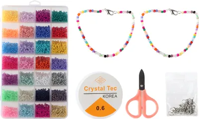Produktbild von Basic Perlen Set mit 28 Arten von Perlen 350 Gr
