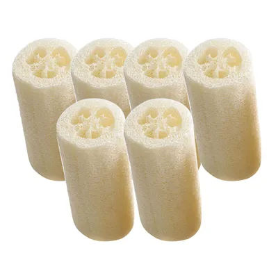 Produktbild von 6pcs Schwamm Scrubber handgefertigtes Anti-öl-natürlicher Loofah Luffa Loofa Bad Körper Duschschwamm für Küche