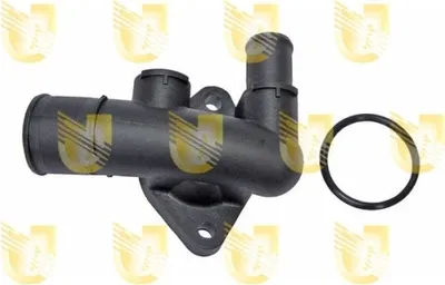 Produktbild von UNIGOM 341215 Kühlmittelflansch passend für PEUGEOT 206 Schrägheck (2A/C) Wasserflansch