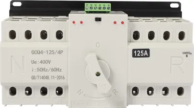 Obrázek produktu pro Automatický dvojitý přepínač výkonu Dvojitý přepínač Přepínač AC 230V/400V 4P 125A