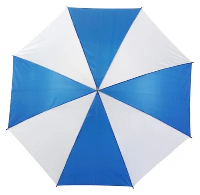Image de L-Merch - Parapluie automatique LT4080 (80 cm x 103 cm) (bleu/blanc)