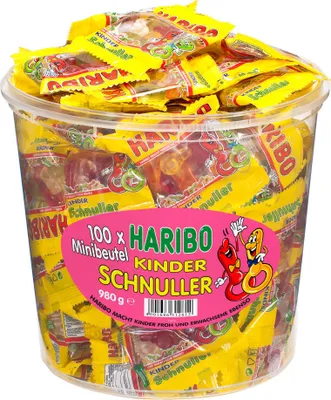 Obrázok produktu pre Haribo Detský cumlík Minis Ovocné želé v mini vrecku 1000g