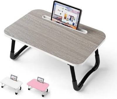 Produktbild von Laptop Betttisch, grau, 48 x 30 cm, für Laptoptisch