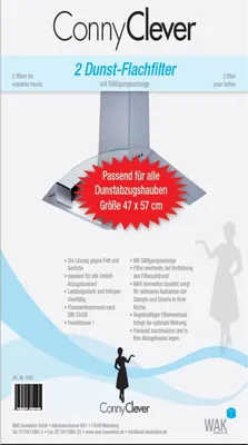Produktbild von Universal Fettfilter Vlies Dunstfilter Dunstabzugshaube Fett Dunst Filter (50x60 cm) wichtig mit Sättigungsanzeige