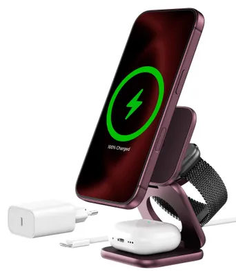 Productafbeelding van 25W Draadloze Oplader 3-in-1 voor iPhone Pro 18/ Max