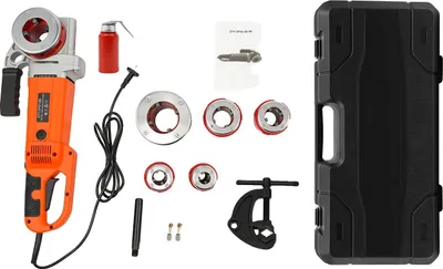 Obrázok produktu pre Závitník na rúry, príkon 2300 W, hliníková zliatina, určený na rúry s priemerom od 1/2" do 2", motor s medeným vinutím, výkon 15 otáčok za minútu