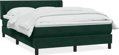 Produktbild von vidaXL Boxspringbett mit Matratze Dunkelgrün 160x220 cm Samt