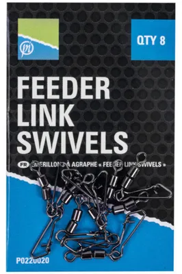 Produktbild von Preston Feeder Link Swivels - 8 Feederwirbel