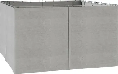 Produktbild von Outsunny 4 Seitenteile für 3x4 m Pavillon mit Haken Seitenwände Polyester Grau