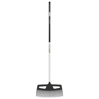 Produktbild von Fiskars 1027037, Laubrechen, Schwarz, Silber, Aluminium, Schwarz, 1 Stück(e)