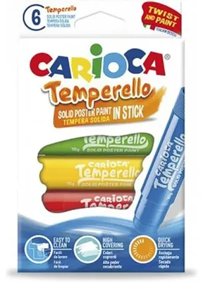 Obrázek produktu pro Carioca Temperello, Více, Pevný, Krabice, 6 kusů