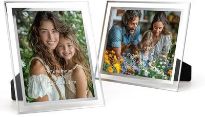 Obrázek produktu pro Elegantní sada 2 fotorámečků 15 x 20 cm se sklem